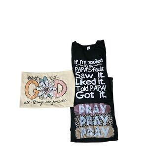 Kids Graphic T-Shirts - Black and Cream